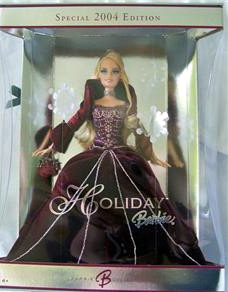 2004 holiday barbie limited edition christmas barbie