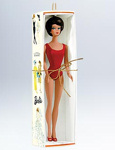 Brunette Bubble Cut Barbie Ornament