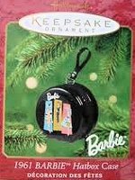 2001 1961 Barbie Hatbox Case Ornament