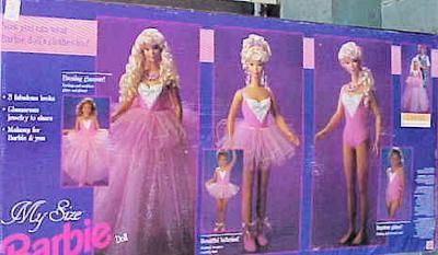 Back of Box - First My Size Barbie