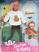 1997 Target Halloween Fun Barbie & Kelly Dolls 
