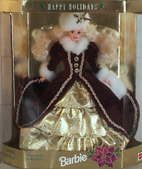barbie 1996 holiday doll