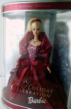 Amazing 2002 Barbie Holiday Doll