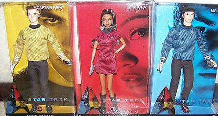 2009 Star Trek XI Barbie and Ken Dolls in Boxes