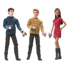 2009 Star Trek XI Barbie and Ken Dolls