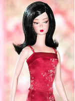 Chinoiserie Red Sunset Barbie