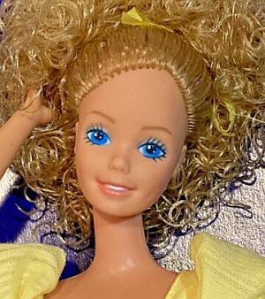 1981 Barbie Dolls Magic Curl Face