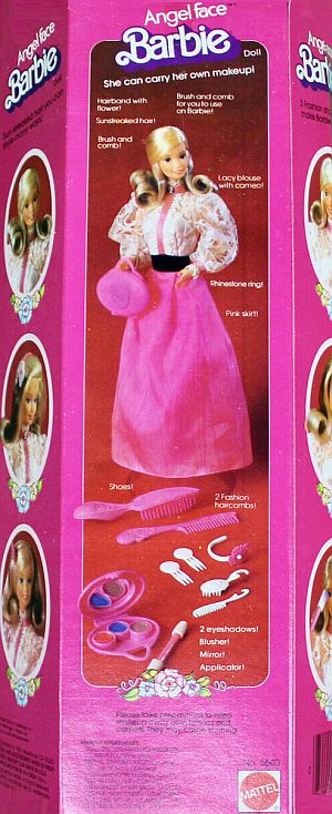 1982 Barbie Dolls Angel Face Box Back