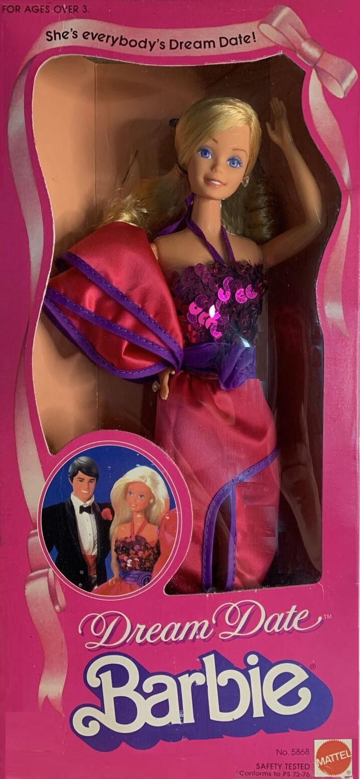 1982 Barbie Dolls Dream Date Box
