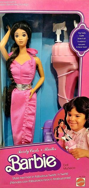 1982-Barbie Dolls Twirly Curls Hispanic