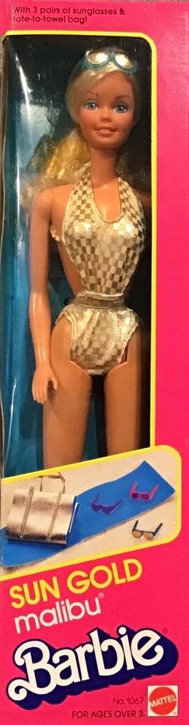 1983 Barbie Dolls Sun Gold Malibu