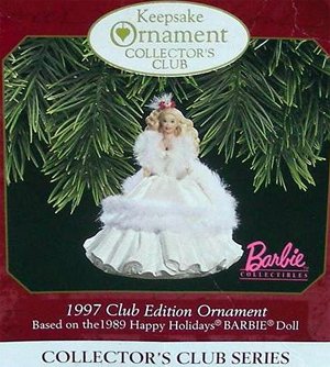 modus Getuigen Microbe 1989 Holiday Barbie Ornament