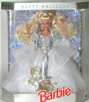 how much is the first holiday barbie worth