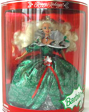 how much is the first holiday barbie worth