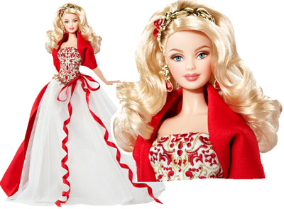 barbie 2010 holiday doll