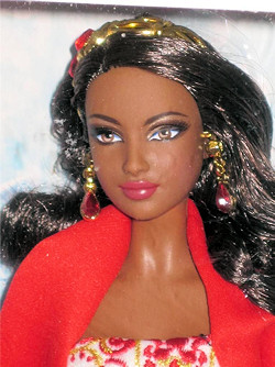 Barbie 2010 top holiday doll