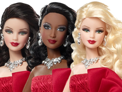 2012 Holiday Barbie Dolls