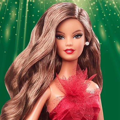 2022 Holiday Barbie Light Brown Face