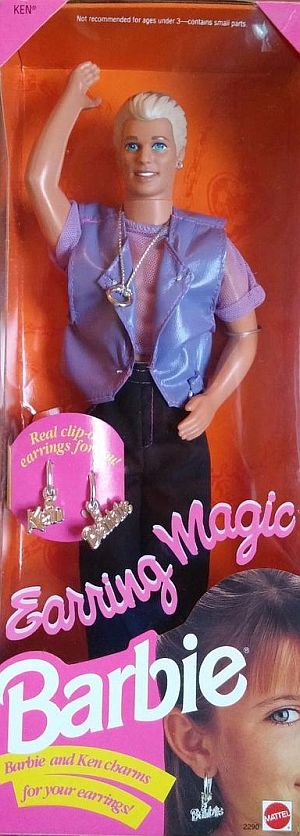 2023 Barbie Movie Dolls Earring Magic Ken Box