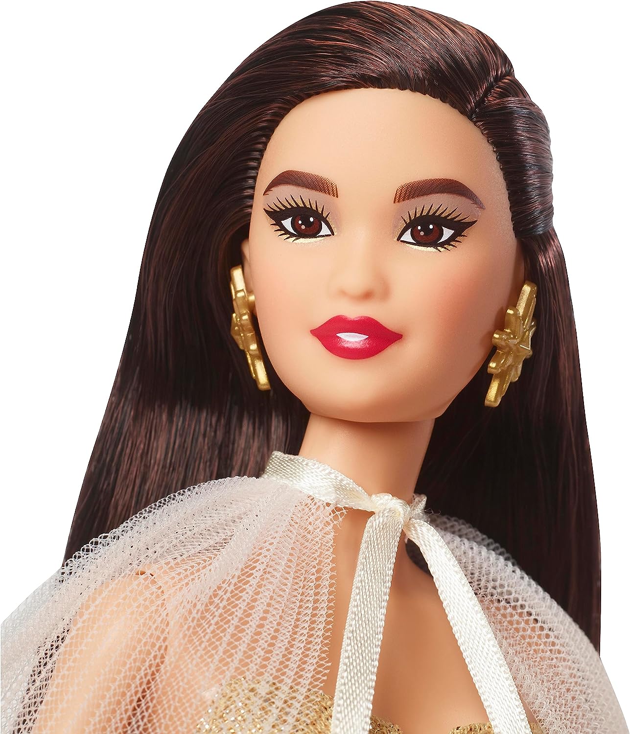 2023 Holiday Barbie Black Hair Face