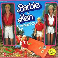 80s Barbie Dolls 1983 Barbie & Ken Campin' Out Set