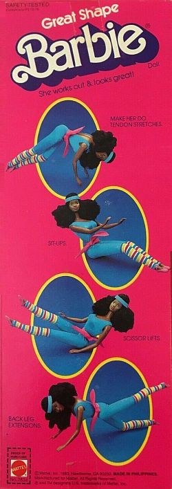 Barbie 1983 Great Shape African American Box Back