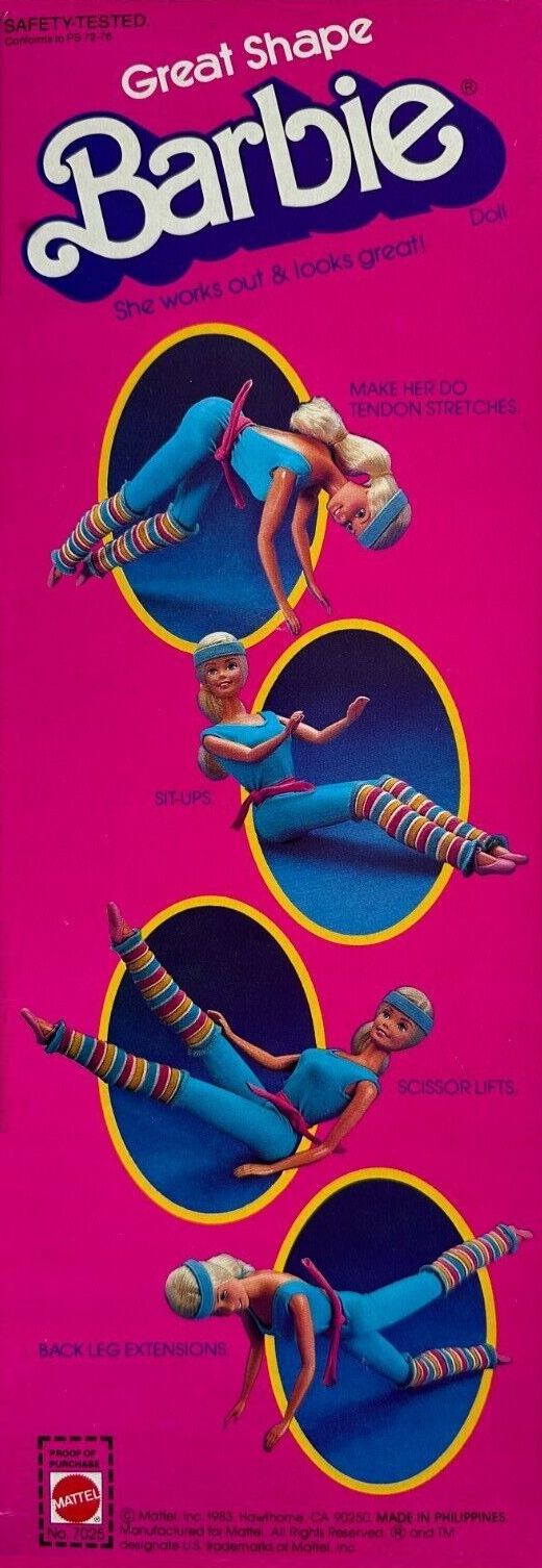 Barbie 1983 Great Shape Box Back