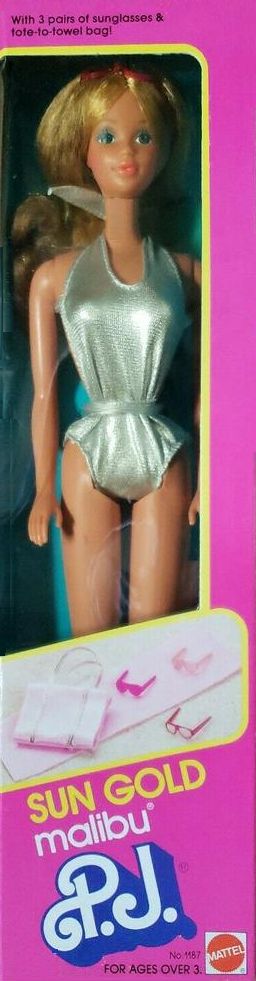 Barbie 1983 Sun Gold Malibu African American PJ3