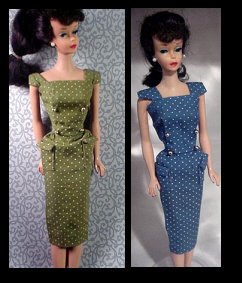 Vintage Barbie Fashion Pak Polka Dot Sheath Dress