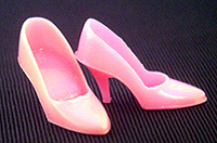 Vintage Barbie Pink Closed Toe Heels