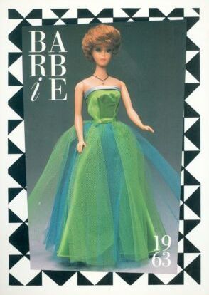 Buy Embroidery Green Wedding Gown Dress for Barbies Dolls 27cm/10.63