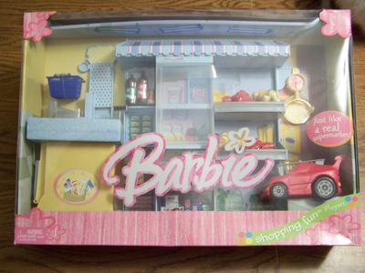 barbie shopping playset