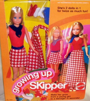 1975 US commercial for controversial Growing Up Skipper doll