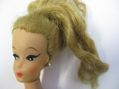 Barbie no bangs white irises curved eyebrows