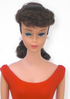 #6 Brunette Ponytail Barbie Doll