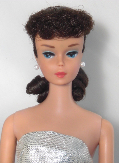 1964-1965 with Titian Hair Color Dressed in a Black Leotard and Shoes  1964 Collectible Mattel Barbie Ponytail Barbie Doll 850#8
