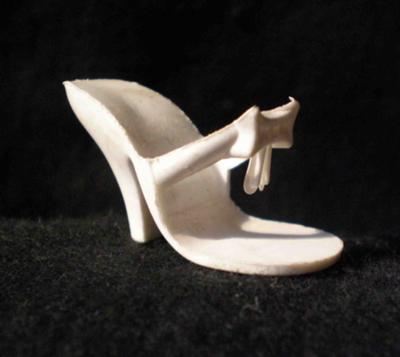 white shoe with bow