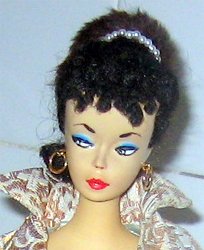 #1 Burnette Ponytail Barbie wearing Evening Splendour