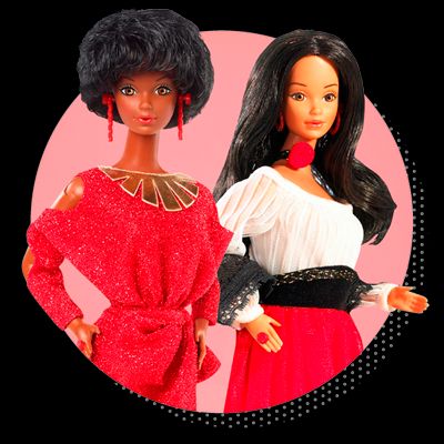 1980 Barbie Dolls Black And Hispanic