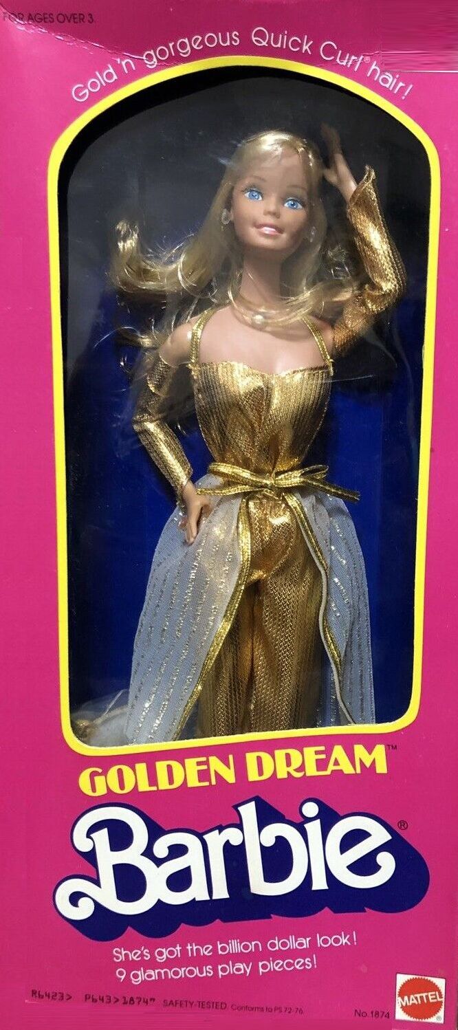 1980 Barbie Dolls Golden Dream Box