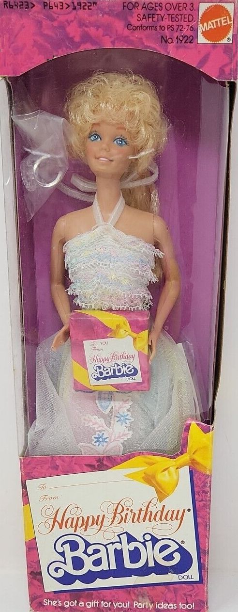 1980 Barbie Dolls Happy Birthday Boxed