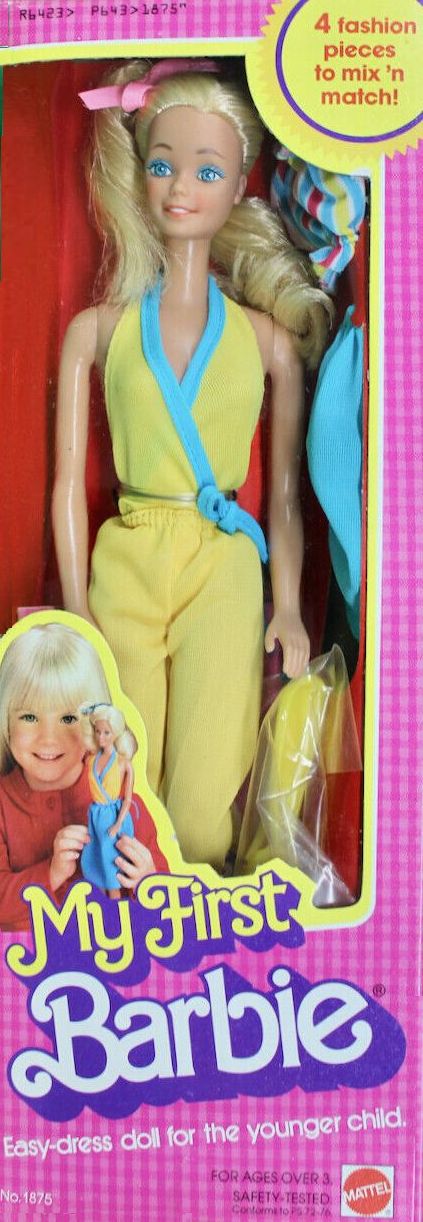 1980 Barbie Dolls My First Barbie Variation 1