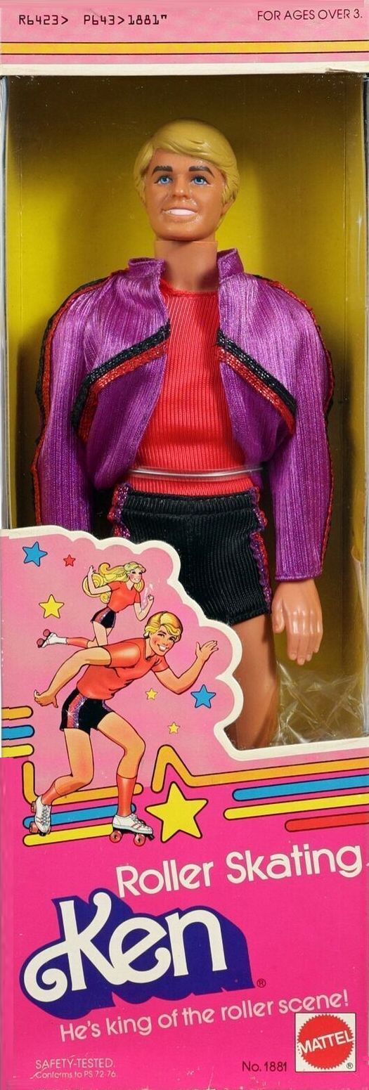 1980 Barbie Dolls Roller Skating Ken Boxed