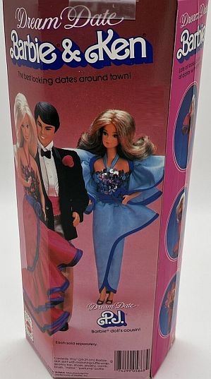 1982 Barbie Dolls Dream Date Box Back 2