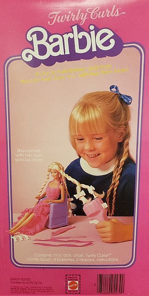 1982 Barbie Dolls Twirly Curls Box Back 3