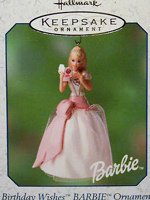 Birthday Wishes Barbie #1 Ornament