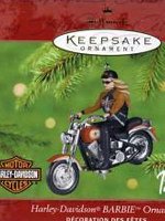 2001 Harley Davidson Barbie Ornament