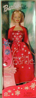 2002 Season's Sparkle Barbie
