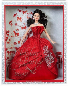 Brunette 2012 Holiday Barbie in box - nrfb