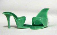 Vintage Barbie Green Open Toe Shoes